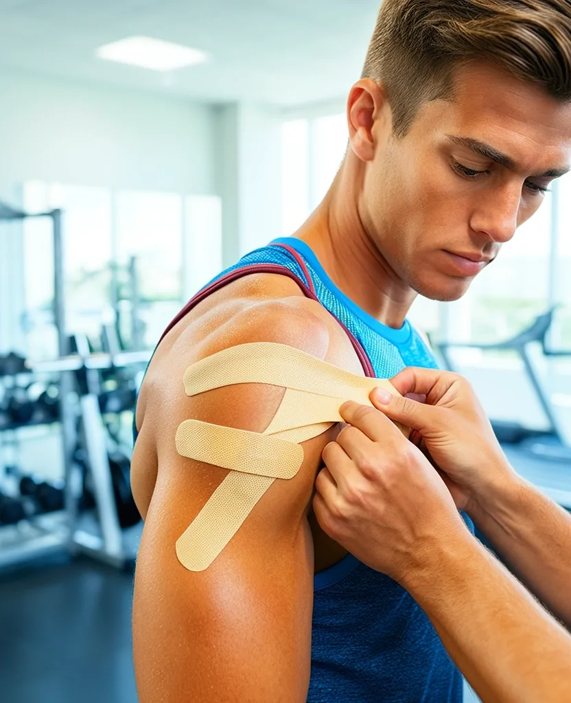 Application de kinesiology tape Boost France